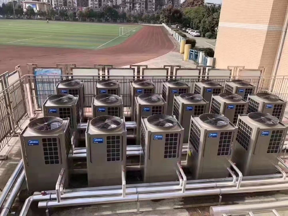美的空气源热泵系统由浙江清澈环保代理销售安装到位宁波不锈钢水箱金华不锈钢水箱绍兴不锈钢水箱杭州不锈钢水箱